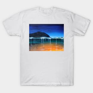 Oil Painting - Mondello Bay, Sicily. Landscape 2010 T-Shirt